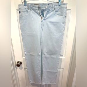 Men’s AG denim pant. Barely worn in fantastic shape. Color is a very light blue.
